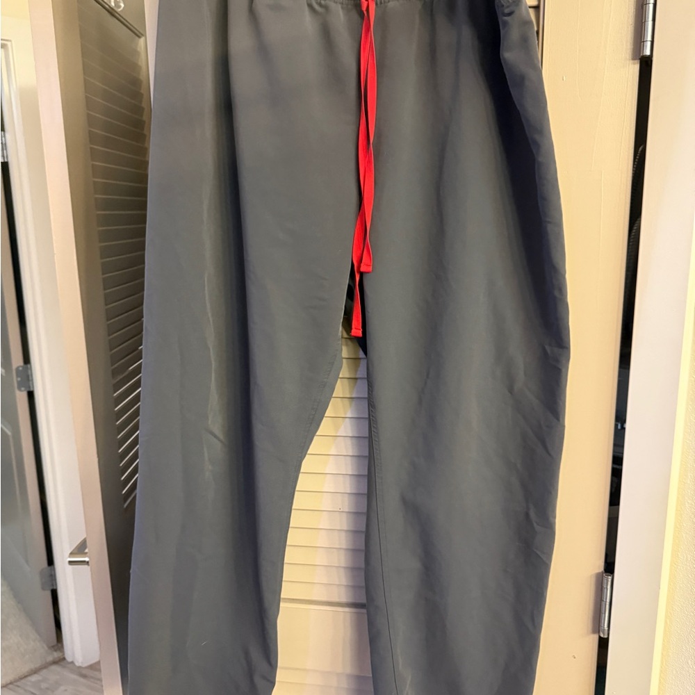 FIGs charcoal High Waisted Livingston Basic Scrub Pants